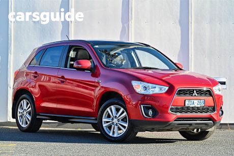 Red 2013 Mitsubishi ASX Wagon Aspire (4WD)