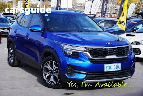 Blue 2019 Kia Seltos Wagon Sport (fwd)