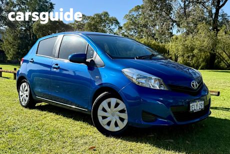 Blue 2014 Toyota Yaris Hatchback YRS