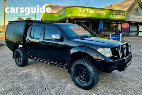 Black 2007 Nissan Navara Dual Cab Pick-up ST-X (4X4)