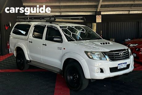 White 2012 Toyota Hilux Dual Cab Pick-up SR (4X4)
