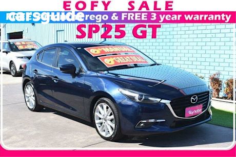 Blue 2018 Mazda 3 Hatchback SP25 GT
