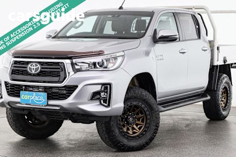 Silver 2019 Toyota Hilux Double Cab Pick Up SR5 (4X4)