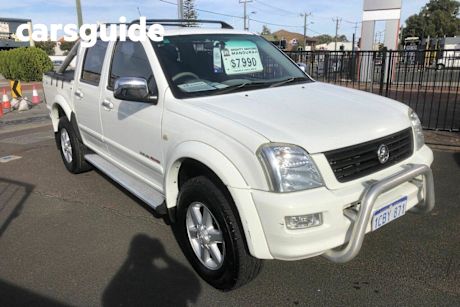 White 2005 Holden Rodeo Ute Tray LT