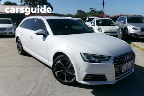 White 2017 Audi A4 Wagon 2.0 Tfsi S Tronic Sport