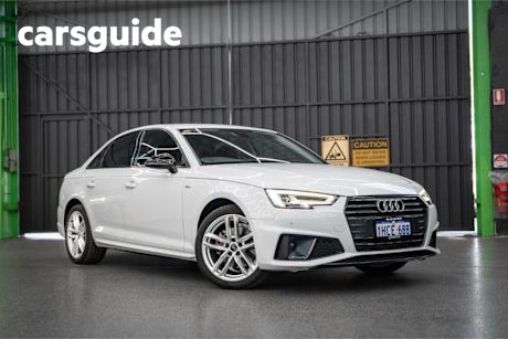 White 2020 Audi A4 Sedan 40 Tfsi S Tronic Sport