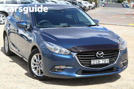 Blue 2017 Mazda 3 Sedan Maxx