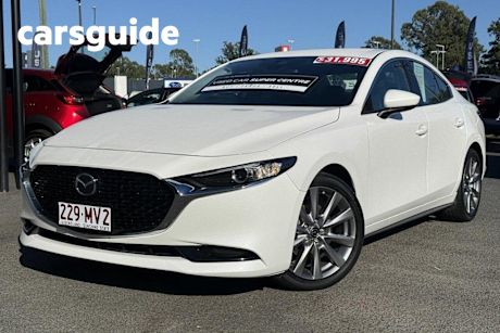 White 2021 Mazda 3 Sedan G25 GT