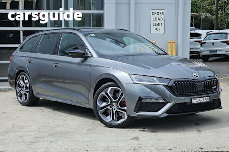 Grey 2024 Skoda Octavia Wagon RS 180TSI