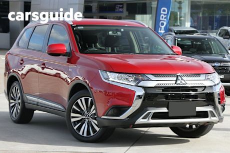 Red 2019 Mitsubishi Outlander Wagon ES 7 Seat (2WD)