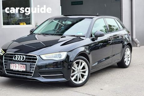 Black 2013 Audi A3 Hatchback Sportback 1.4 Tfsi Attraction