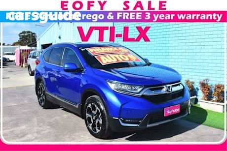 Blue 2018 Honda CR-V Wagon VTI-LX (awd)