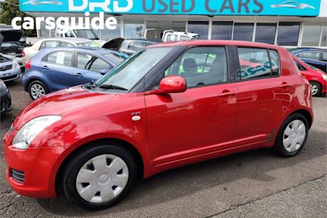 Red 2007 Suzuki Swift Hatchback