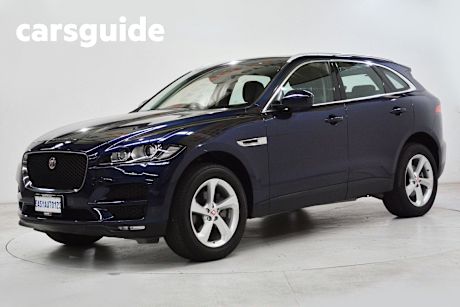 Blue 2017 Jaguar F-Pace Wagon 20D Prestige