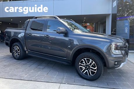 Grey 2024 Ford Ranger Double Cab Pick Up Sport 3.0 (4X4)