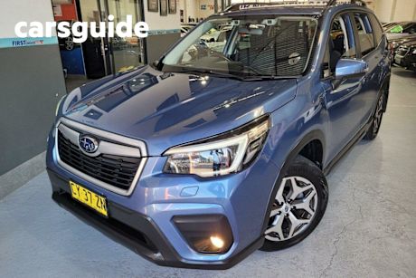 Blue 2020 Subaru Forester Wagon 2.5I (awd)