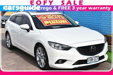White 2013 Mazda 6 Wagon Atenza