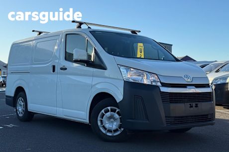White 2019 Toyota Hiace Van LWB Exterior Pack