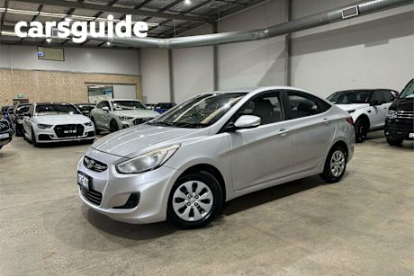 Silver 2016 Hyundai Accent Sedan Active
