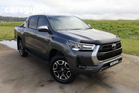 Grey 2023 Toyota Hilux Double Cab Pick Up SR5 + Premium Interior (4X4)