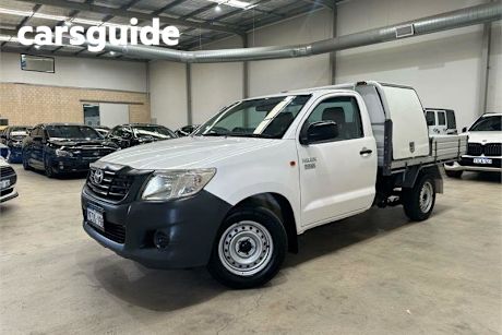 White 2014 Toyota Hilux Cab Chassis Workmate