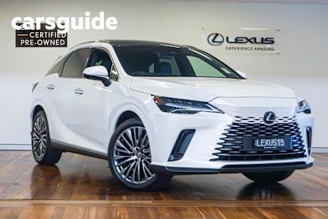 White 2024 Lexus RX Wagon RX350h E-CVT eFour Sports Luxury