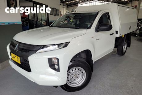 White 2019 Mitsubishi Triton Cab Chassis GLX