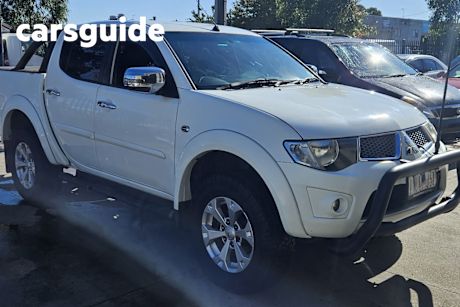 White 2013 Mitsubishi Triton Double Cab Utility GLX-R (4X4)