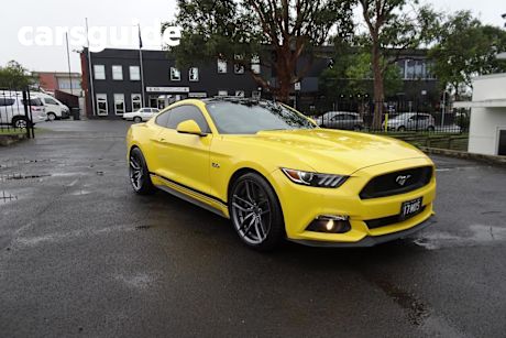 Yellow 2017 Ford Mustang Coupe Fastback GT 5.0 V8