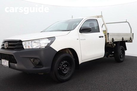 White 2021 Toyota Hilux Cab Chassis Workmate