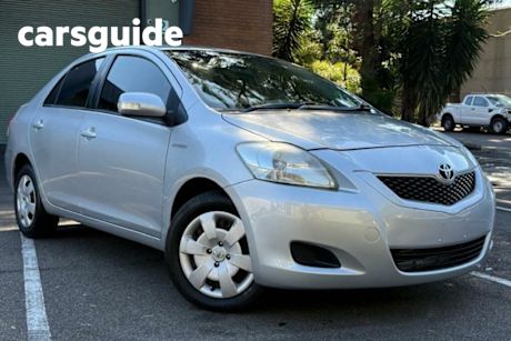 Silver 2009 Toyota Yaris Sedan YRS