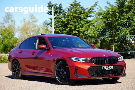 Red 2025 BMW 330I Sedan
