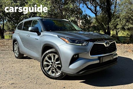 Blue 2021 Toyota Kluger Wagon Grande Hybrid AWD