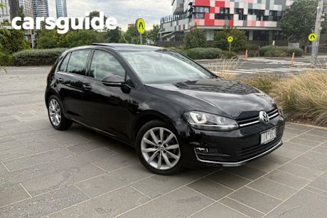 Black 2016 Volkswagen Golf Hatchback 110 TDI Highline