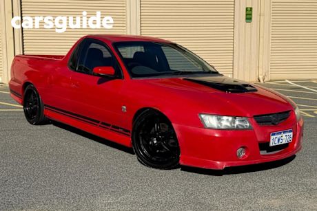 Red 2005 Holden Commodore Ute Tray S VZ
