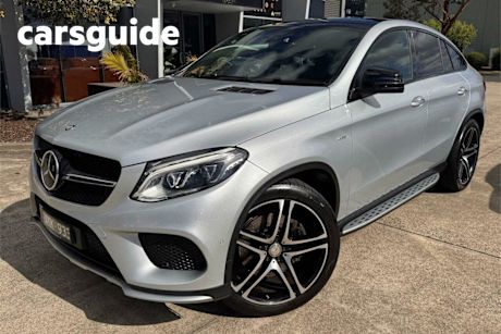 Silver 2015 Mercedes-Benz GLE450 Coupe AMG 4Matic