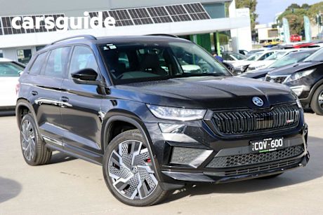 Black 2024 Skoda Kodiaq Wagon RS (4X4) 180TSI