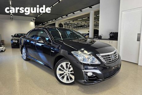 Black 2009 Toyota Crown Sedan HYBRID GWS204 (ZX001261)