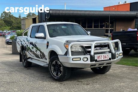 White 2010 Ford Ranger Dual Cab Pick-up XLT (4X4)