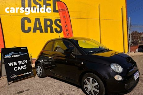 Black 2014 Fiat 500 Hatch POP MY13