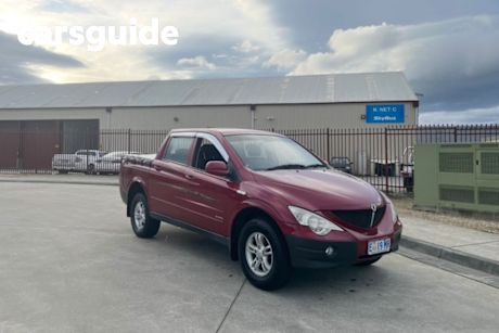 Red 2007 Ssangyong Actyon Sports Double Cab Utility (4X4)