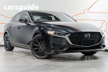 Black 2023 Mazda 3 Sedan G25 Evolve SP