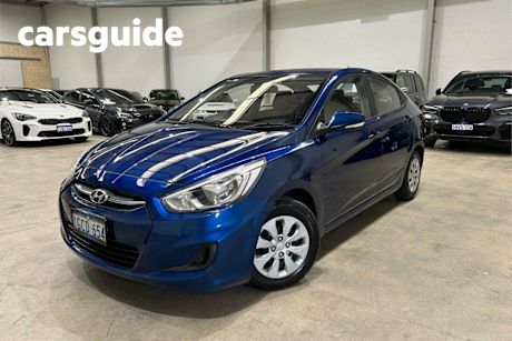 Blue 2016 Hyundai Accent Sedan Active