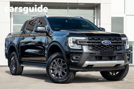 Black 2022 Ford Ranger Double Cab Pick Up Wildtrak 3.0 (4X4)