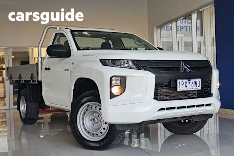 White 2018 Mitsubishi Triton Cab Chassis GLX (4X4)