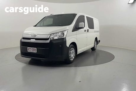 White 2022 Toyota Hiace Van LWB (4 Door Option)