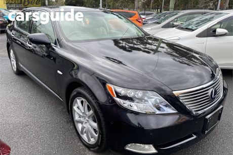 Black 2007 Lexus LS600HL Sedan Hybrid