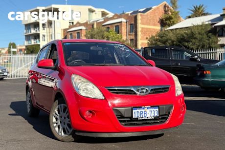 Red 2011 Hyundai I20 Hatch ACTIVE PB MY11