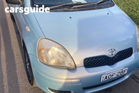 Blue 2003 Toyota Echo Hatchback