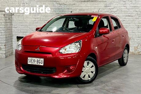 Red 2014 Mitsubishi Mirage Hatchback ES